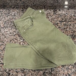 Olive Green Women's Jeans